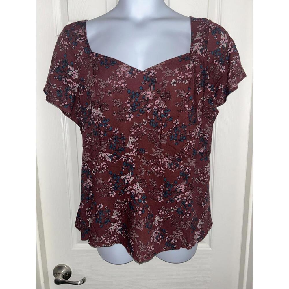 Torrid Peplum Floral sz 1 NWT